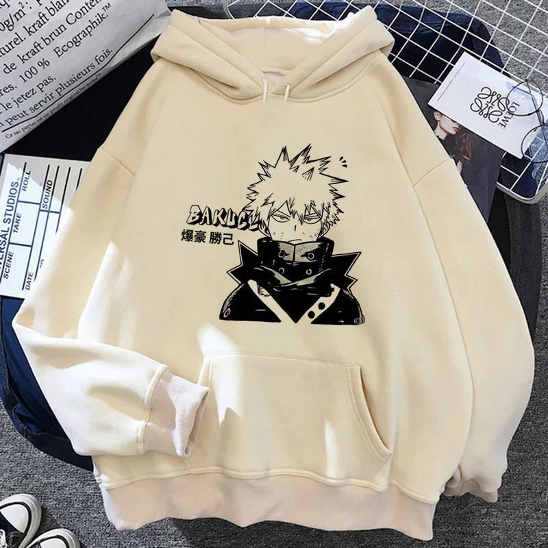 Bakugo толстовки женские винтажные Зимние толстовки