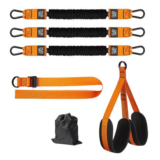 1 Set Pull-Up Assistance Band 150/225/300lbs Heavy Duty Pull-Up Assist Belt with Foot Rest Adjustable Home Gym