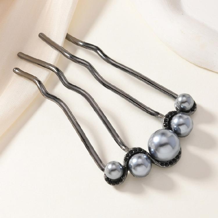 U-образная французская заколка для волос, французская вилка-шпилька с 4 зубцами для прически «пучок» для женщин и девушек. Аксессуары для причесок.