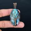 Tree of Life Faceted Labradorite Pendant Gemstone Jewelry, 999 Copper Wire Wrapped Pendant, Gift For Women Handmade Pendant