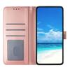 For iPhone 16 Pro Max Wallet Case Rose Pattern Imprinted Leather Flip Stand Phone Cover