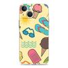 Чехол для телефона iPhone 17 Air Cases iPhone 16 15 12 13 14 Pro Max SE 7 8 Plus iPhone11 Прозрачный чехол Фруктовый сок Цветочный узор