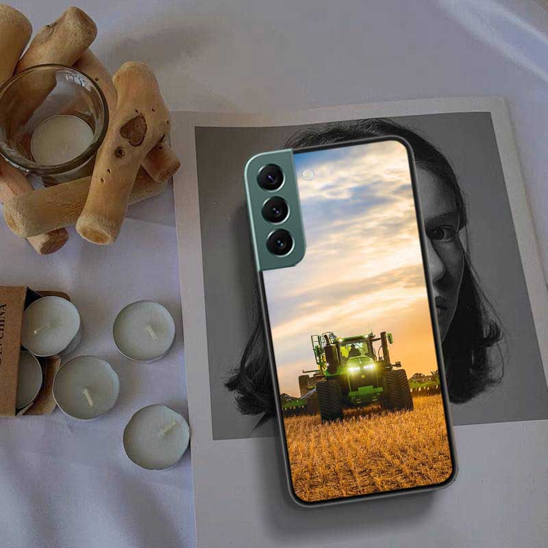 Чехол для телефона Samsung Galaxy S24 S22 Ultra S21 Plus S20 S23 FE S10 S10E S9 S8 S7 Edge с изображением сельскохозяйственного трактора, силиконовый, мягкий