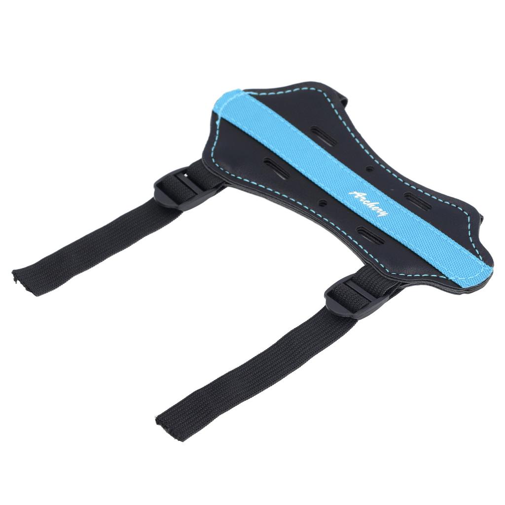 Kids Archery Arm Guard PU Leather Adjustable Thickened Breathable Shooting Practice Bow Forearm Protector for Recurve