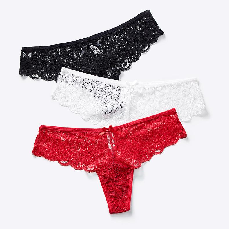Кружевные бесшовные трусики женские с низкой талией удобные хлопковые сексуальные стринги дышащие женские треугольные нижнее белье