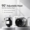 Hi05 Mini Hot Shoe Speedlite 90° Flip Flash & Fill Light Built-in 300mAh Battery 4 Power Levels for Sony Canon Nikon Fuji
