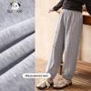 Девочкины спортивные штаны-джоггеры из ворсистого трикотажа CHANZUIGOU