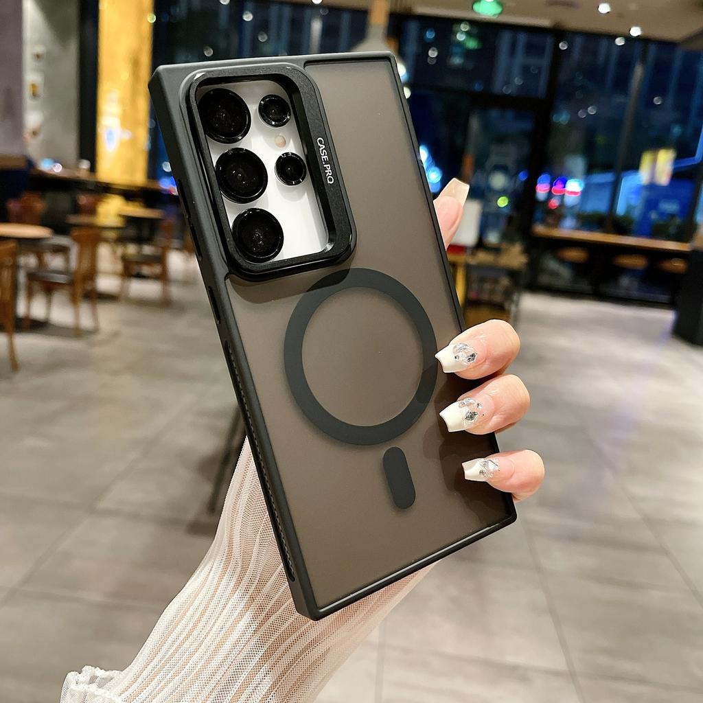 Samsung S25 Ultra Кронштейн для объектива Магнитный чехол для телефона с присоской Подходит для S24 Матовый S25 Защитный чехол для пленки объектива