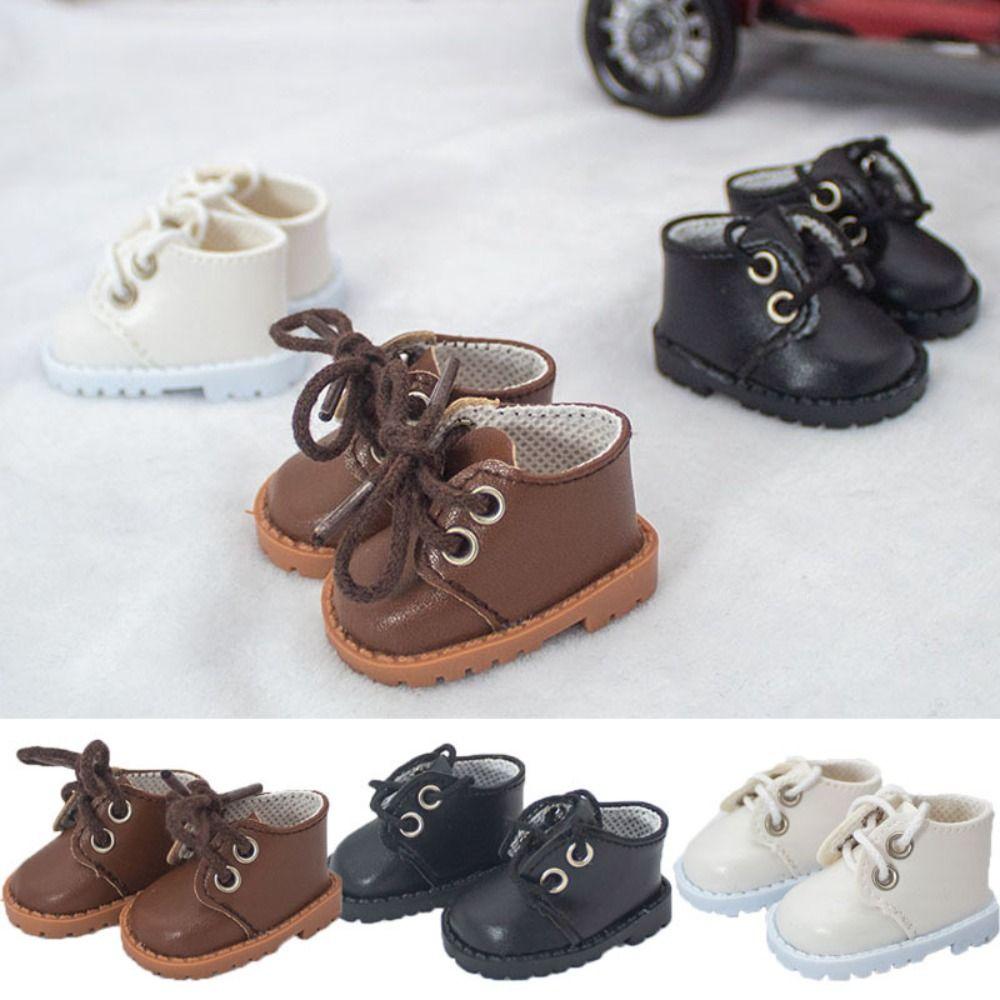 Casual Wear Clothes Accessories Fashion Doll Leather Shoes Short Boots 20cm Cotton Doll/1/12 Dolls