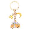 2Pcs Camping Keychain Set Colorful Motorhome Keyrings Stylish Bag Pendant Key Pendant Suitable for Travel Enthusiasts