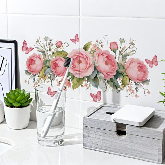 Green Potted Plants Stickers Wall Stick Floral Peel And Plants Vines Wall