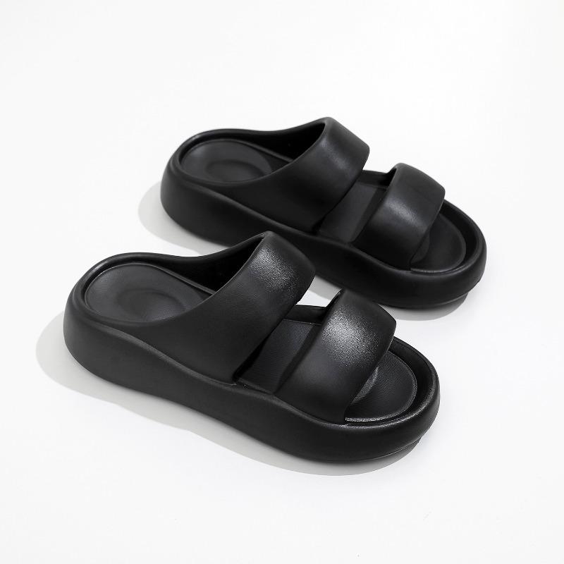 Домашние тапочки из ЭВА на толстой подошве для женщин летом, домашние прохладные тапочки для ног без запаха для использования на открытом воздухе