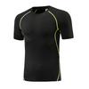 2 Pack Men's Compression Shirts Long Short Sleeve Rash Guard Workout Top, Black
