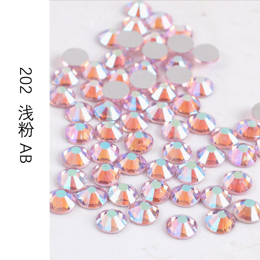 Ss3-Ss30 Разноцветные Стразы AB Стекло Плоское Дно Стразы-Бриллианты Кристалл Цветные Круглые DIY Наклейки для Маникюра Бриллиант