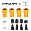 Bicycle Valve Adapter Presta to Schrader Valve Converter Rustproof Corrosion Resistant Durable Bicycle
