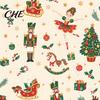 Quick Home Renovation Stickers Christmas Nutcracker Self-Adhesive Wall Stickers, Thick PVC Wallpaper with Ballerina, Xmas Tree & Theme Covering