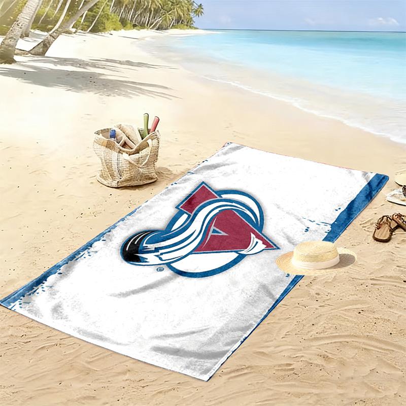 Colorado Avalanche2 Print Beach Towel, Large Soft Quick Dry Towel for Beach Camping Swimming