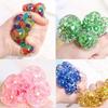 Street Stall Stress Relief Grape Ball - Creative Water Squeeze Toy with Slow Rebound Net Bag