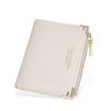 Wallet Ladies Short Style Pu Material With Antitheft Zip Coin Purse For Daily Use