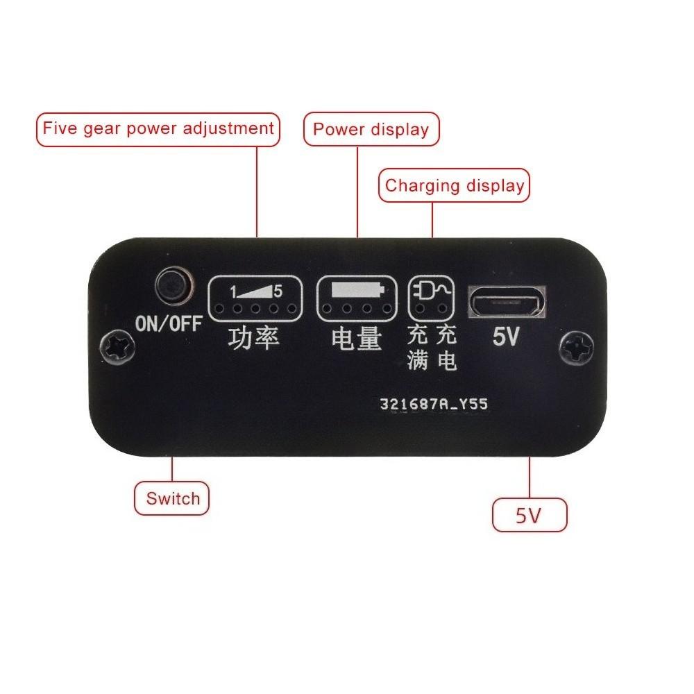 Портативный сварочный аппарат для точечной сварки 5 В 2 А, регулируемый, ручной сварочный аппарат для точечной сварки, толщина никелевой пластины 0,1–0,12 мм