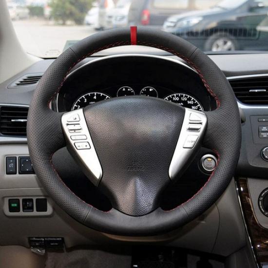Сделай сам Кожаная оплетка руля Red-Line для Nissan Sylphy 2011-2015 новый Livina