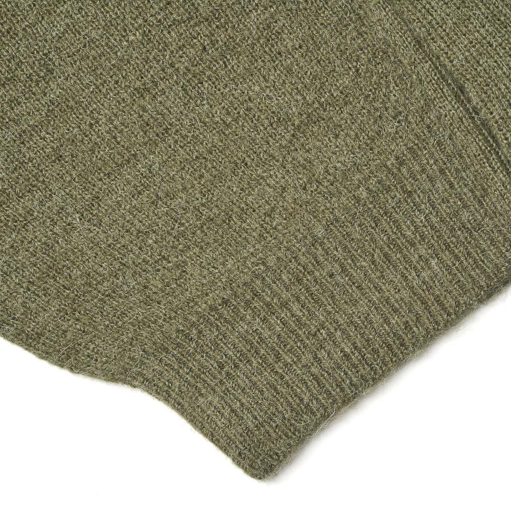 VERNO [Casual] Alpaca Cardigan Knit Olive Green