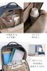 Memezawa Bags Деловой рюкзак для женщин и мужчин, для 15-дюймового ноутбука, узкий, формата А4, легкий, двухсекционный, из искусственной кожи, Название бренда,