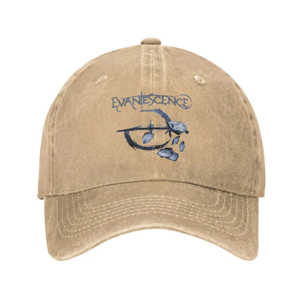 Evanescence Logo Petals Unisex Baseball Cap Rock Band Distressed Denim Caps Hat Vintage Outdoor Unstructured Soft Snapback Cap