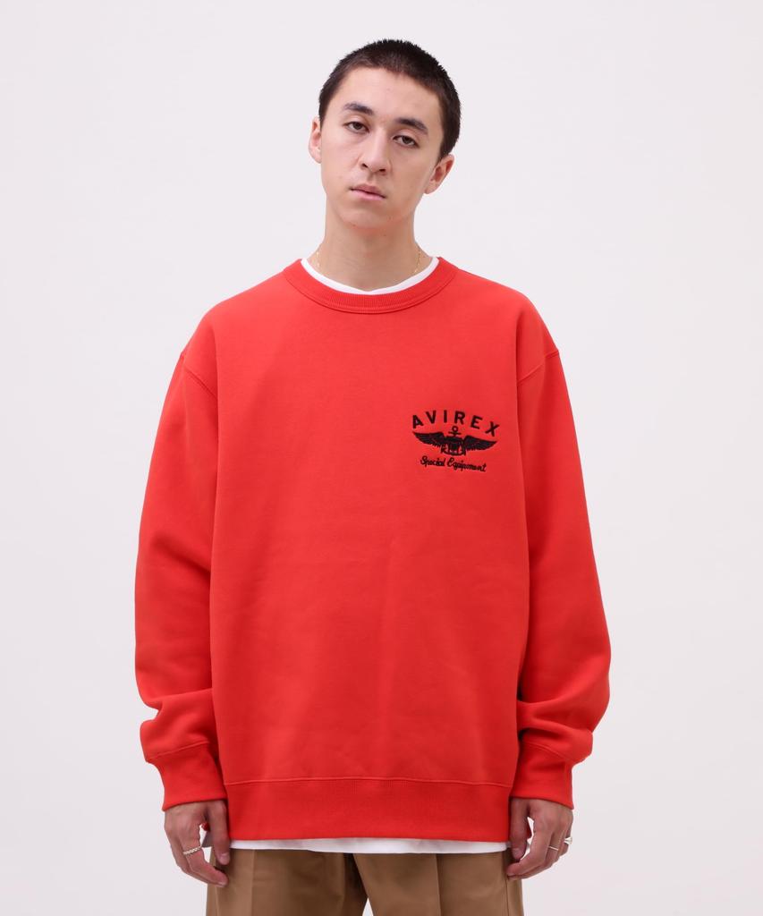 VARSITY LOGO CREW NECK Свитшот с логотипом и круглым вырезом 2XL 150 Оранжевый [Avirex] СВИТЕР/Varsity 783-3932007 Мужской