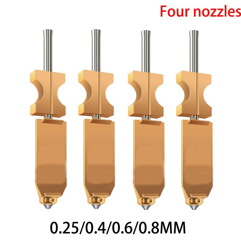 For Flashforge AD5X Hotend Extruder Upgraded Integrated Hot End/Printhead Nozzles With Silicone Sock Nozzle Brush