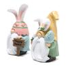 Пасхальный кролик уха гном фигурка красочное яйцо безликий эльф гном смоляная статуэтка скульптура Главная