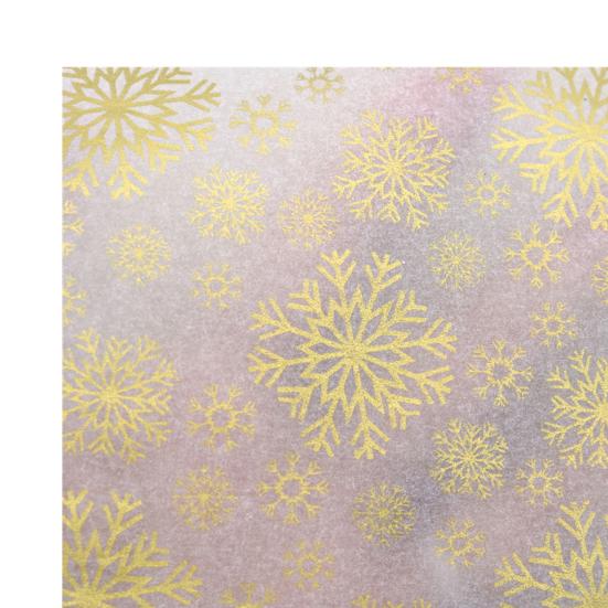 10 шт./набор Упаковочная бумага с мультяшным рисунком из переработанной бумаги С Рождеством Снежинка с принтом Упаковочная бумага для подарка