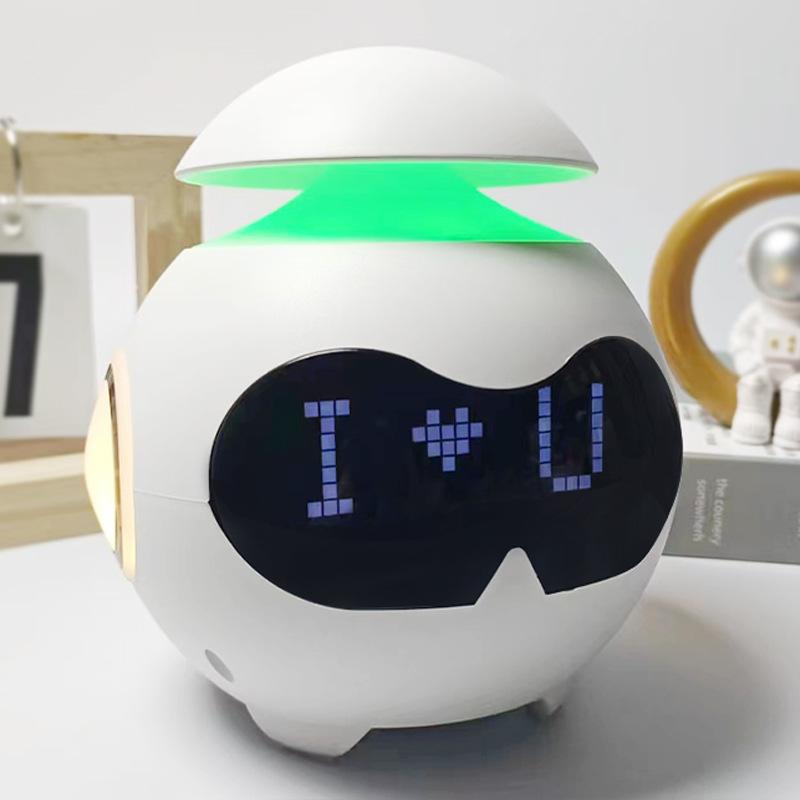 Светодиодный ночник с цифровым будильником, Bluetooth-плеером, креативная лампа для декора детской комнаты, освещение, подарок на день рождения, настольная лампа