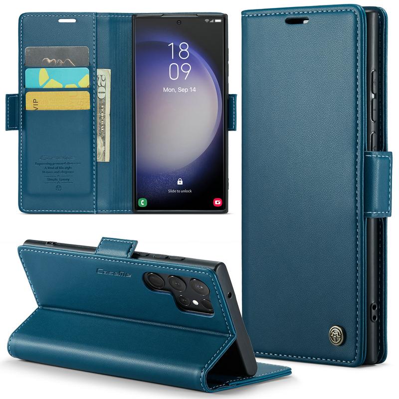 Флип кожаный чехол для Samsung Galaxy S23 Ultra S22 Plus A71 A51 A52 A53 A34 A73, защитный противоударный чехол для карточек
