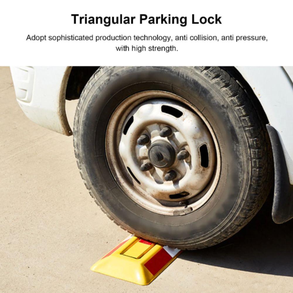 Portable Folding Parking Space Lock Thickened Anti-collision Triangular Lock Parking Barrier Fixed Design Pressure Resistant Thread Lock3