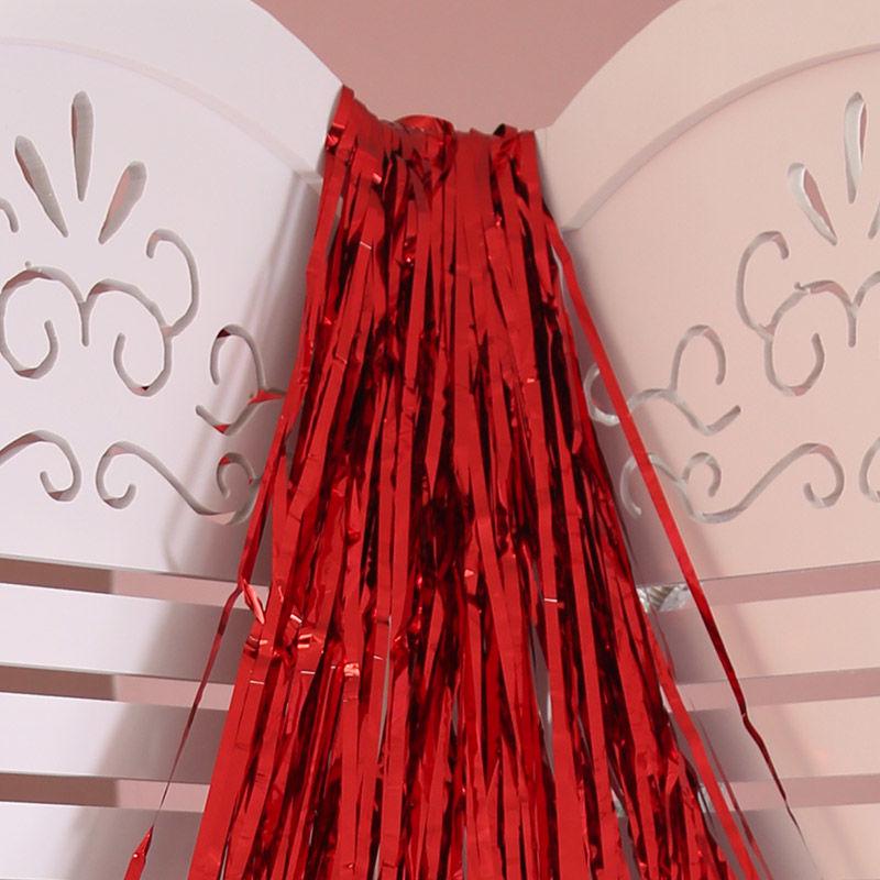 Лазерный фон с бахромой и мишура для украшения вечеринки или мероприятия