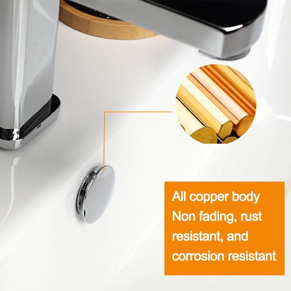 Круглая накладка переливного отверстия раковины Медная декоративная накладка Заглушка Крышка Слив для раковины Кухня Ванная