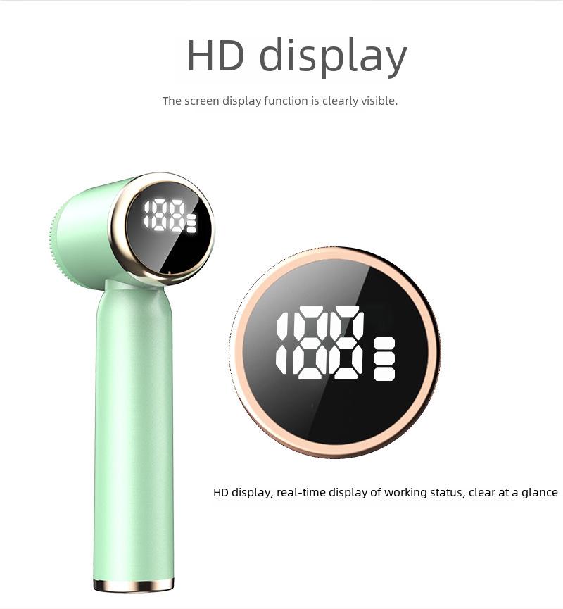 Силиконовая электрическая щетка для очищения лица - очиститель косметических инструментов.