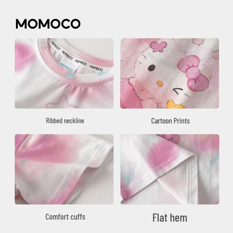 Летняя футболка с коротким рукавом для девочек MOMOCO