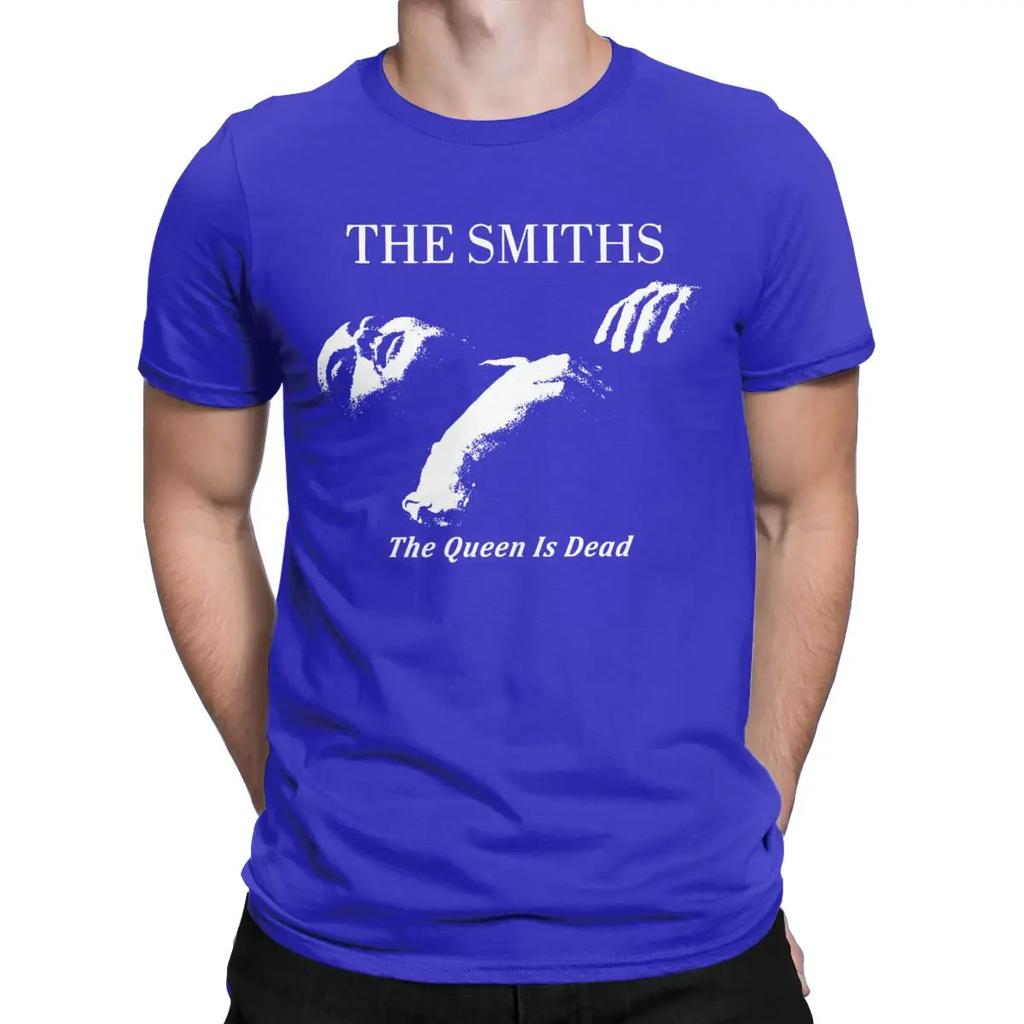 The Smiths The Queen Is Dead T-Shirt for Men 1980's Indie Morrissey Cotton Tee Shirt O Neck Short Sleeve T Shirts Adult Clothing