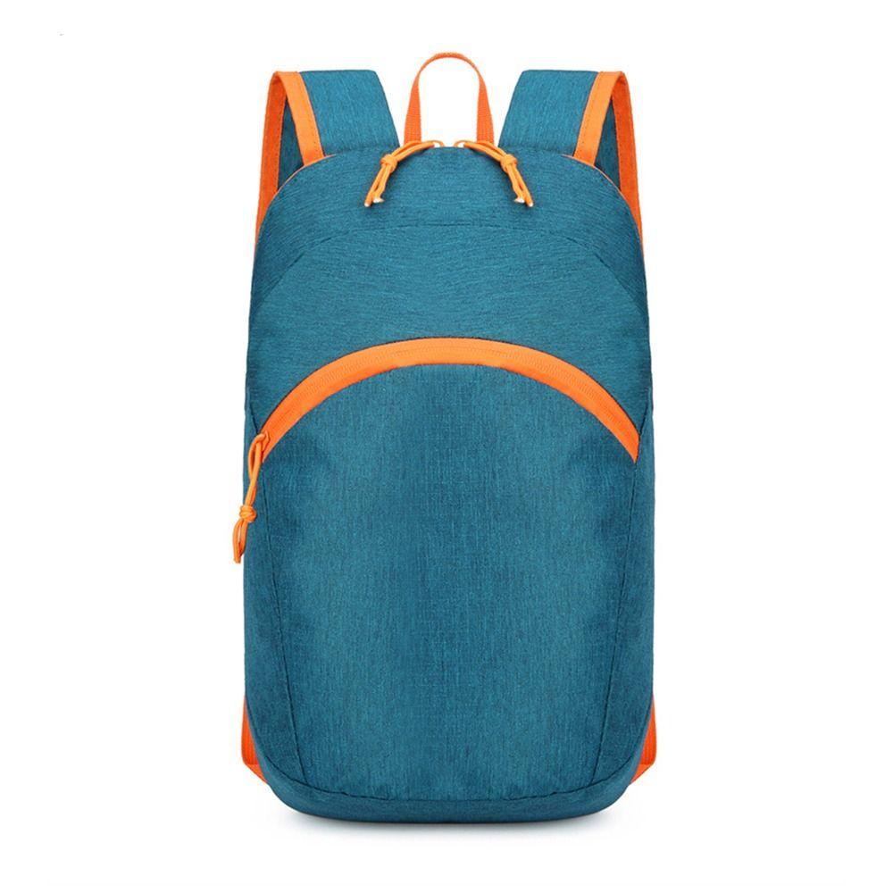 Nylon Mountaineering Backpack Zipper Travel Daypack Portable Outdoor Folding Backpack Female