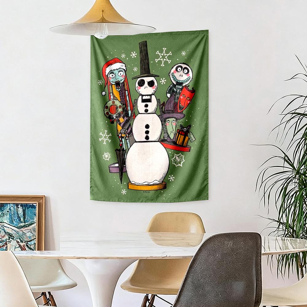 Christmas Nightmare Wall Decor Tapestry Art For Pet Memorial Birthdaywedding Party Backdrop Family Gift