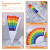 10 Pcs Rainbow Folding Fan Fans Photo Props Creative Foldable Dancing Dance Performance Supplies Exquisite