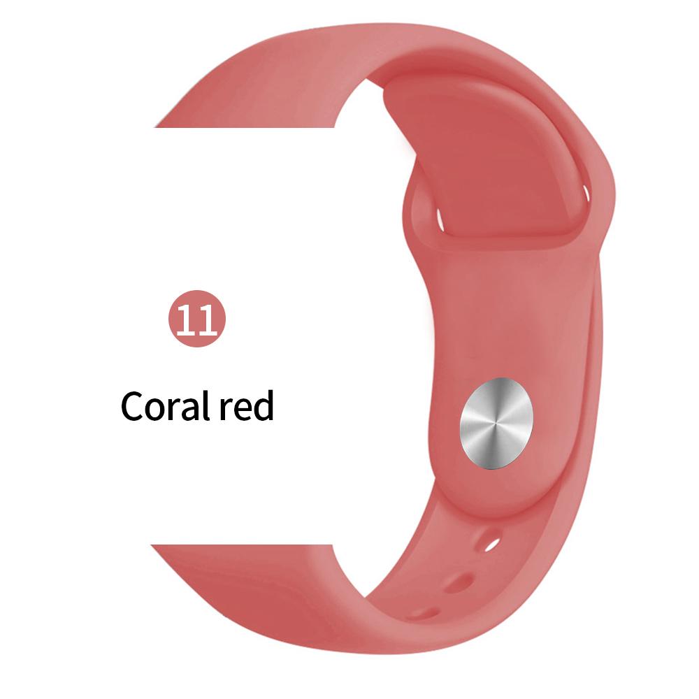 Мягкий спортивный силиконовый ремешок для часов Apple 4 3 2 1 38 мм 42 мм дышащий браслет для Iwatch Series 5 6 SE 40 мм 44 мм ремешок
