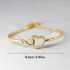 Hollow Hollow Love Heart Bangles Copper Women's Jewelry Fashion Love Heart Open Bangles