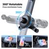 TOPK Super Stable Car Phone Holder, Magnetic Phone Holder Car Dashboard and Air Vent Mount, Compatible with All Smartphones