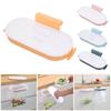 1 Pc Portable Plastic Garbage Hanging Bag Kitchen Trash Storage Rack Bag Hook Scouring Pad Dry Shelf Holder