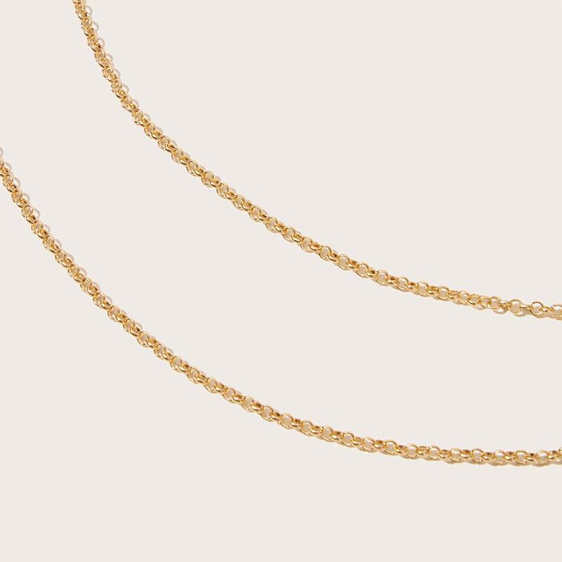 Женская универсальная модная поясная цепочка-кольцо Простая модная женская универсальная поясная цепочка Металлическая женская поясная цепочка