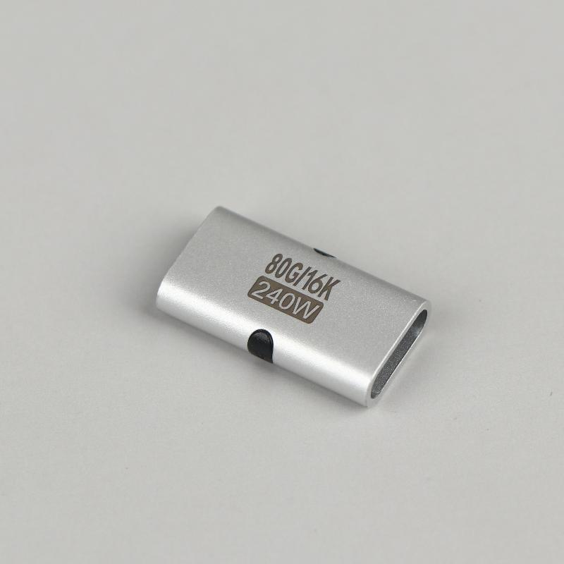 240 Вт Адаптер Type-C Женский-Женский Высокоскоростной PD Быстрая Зарядка USB C Удлинитель Конвертер для Игрового Ноутбука Док-станции