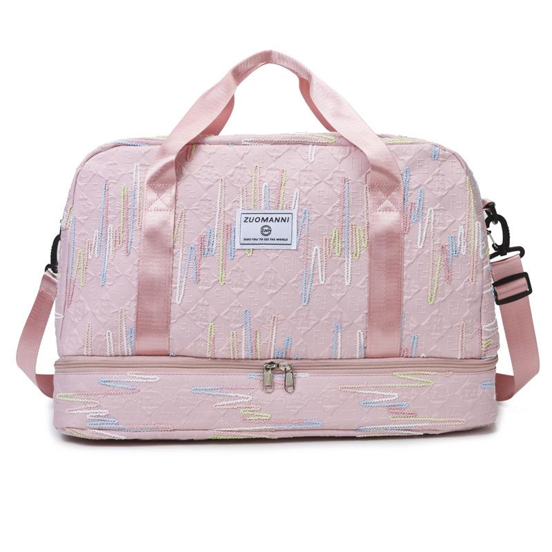 Большая вместительная сумка для фитнеса, дорожная сумка для хранения на короткие расстояния, спортивная сумка для йоги, многослойная дорожная сумка